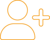 Icon mit Person und Pluszeichen